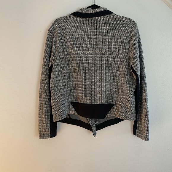 The Ark  Black Tweed Moto Jacket L - Picture 4 of 7